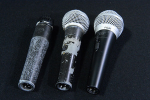 FQ405 SHURE シュア SM58 SM57 SM48 3本セット ダイナミックマイク 中古品 写真のセット