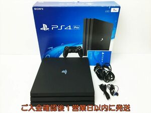 【1円】PS4Pro 本体/箱 セット 1TB ブラック SONY Playstation4 Pro CUH-7000B 未検品ジャンク プレステ4 J07-510rm/G4