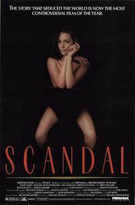 UK版 1989 Scandal　スキャンダル　ポスター　Joanne Whalley　プロヒューモ事件