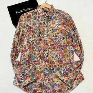 未使用級/XLサイズ◆最高級【圧巻の花柄】ポールスミス コレクション 長袖シャツ Paul Smith Collection 総柄 フラワー ボタニカル