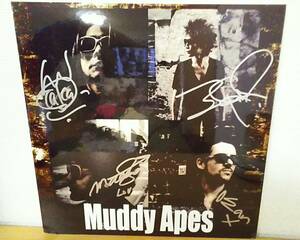 貴重☆INORAN全メンバーMuddy Apes直筆サイン入りパネル!タワレコCDアルバム購入特典ルナシーLUNA SEAマディエイプスSUGIZO小野瀬潤J真矢