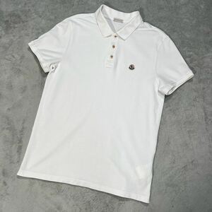 1円　極美品　MONCLER モンクレール　MAGLIA マグリア　半袖　ポロシャツ 半袖ポロシャツ Lサイズ　ホワイト 8338