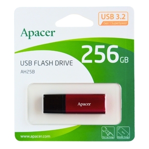 USBメモリ 256GB USB3.2 高品質台湾製 AP256GAH25BR-1 キャップ式 USB3.0 USB