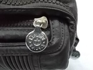 キプリング KIPLING 中古 ハンドバック KipLiNG ナイロン系 チョコレートブラウン系 肩がけ可 ★ レディース 良品 ★併190118