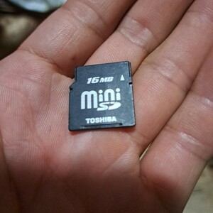 mini SDカード　16MB TOSHIBA　東芝