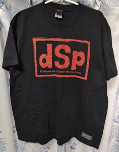 キン肉マン二世コラボ エル・デスペラード×d.M.p Tシャツ（ブラック×レッド）Lサイズ　新日本プロレス　El Desperado