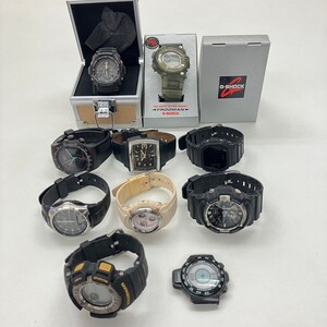 G036-□ 腕時計 10点 まとめ セット Casio G-SHOCK FROGMAN Baby-G Swatch DIESEL 他 メンズ レディース ケース付き有