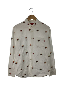 Supreme◆17AW/Sacred Hearts Oxford Shirt/長袖シャツ/S/コットン/WHT