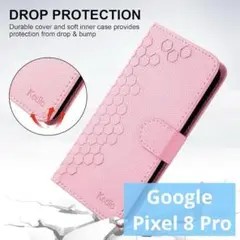 Google Pixel 8 Pro 手帳型ケース マグネットバックル ピンク