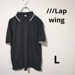 Lapwing ブラック ポロシャツ 半袖　Lサイズ 大きいサイズ