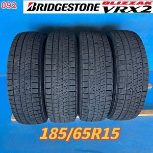 BRIDGESTONE BLIZZAK VRX2 ブリヂストン ブリザック 185/65R15 2019年製造　冬タイヤ　スタッドレス　4本セット