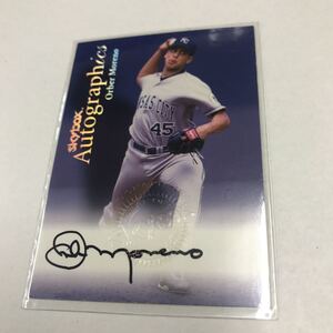 Orber Moreno 2001 Skybox Autographics auto