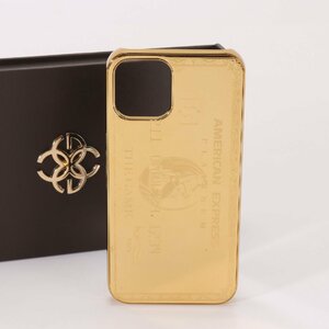 1円 極美品 現行品 ゴールデンコンセプト ゲーム エディション ゴールド 24K iPhone 12/pro スマホ ケース メンズ レディース BGT 0927-E4