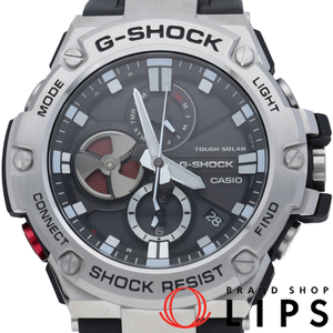 カシオ G-SHOCK G-STEEL ソーラー電波時計 GST-B100-1AJF 箱 保証書 樹脂/SS メンズ時計 ブラック