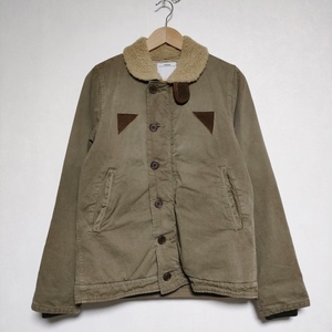 VISVIM DECKHAND JKT DMGD CHINO デッキハンド ボア WIND STOPPER ジャケット カーキ ビズビム/ヴィズヴィム 4-1028A F96907