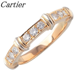 カルティエ ダイヤ リング コンテッサ ハーフエタニティ #54 750YG 新品仕上げ済 Cartier【17563】