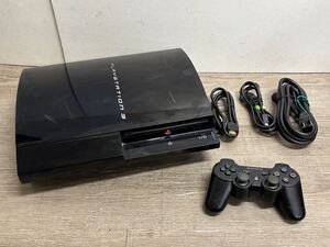 ☆ PS3 ☆ プレイステーション3 CECHB00 FW2.20 60GB 動作品 本体 コントローラー 付属 Playstation3 希少FW3.55以下 HDD換装品 2123