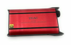 1円〜　【ジャンク】TEAC HA-P50 ポータブルヘッドホンアンプ/DAC USB端子外れ　端子なし　通電確認済み　動作未確認　赤