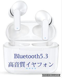 新設計Bluetooth5.3ENCワイヤレスイヤホンHi-Fi CVC8.0　瞬時接続 多機能タッチ操作 ブルートゥース　急速充電 ノイズキャンセリング