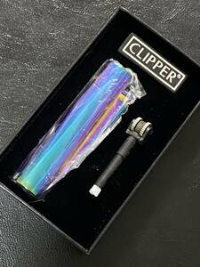 CLIPPER RAINBOW クリッパー レインボー グラデーションカラー ガスライター ケース付き