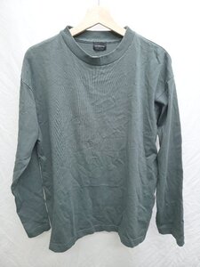 ◇ Θ green label relaxing UNITED ARROWS 無地 長袖 Tシャツ カットソー サイズS グリーン系 メンズ P