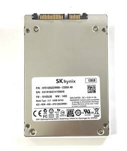 K6041133 SKhynix SATA 128GB 2.5インチ SSD 1点【中古動作品】