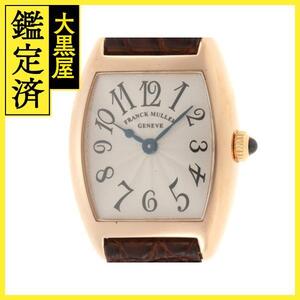 FRANCK MULLER　フランク・ミュラー　2250QZ　トノーカーベックス/PG/革/34.8g　革ベルト　レディース　クォーツ【200】C