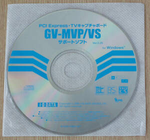 I-O DATA TVキャプチャボード GV-MVP/VS サポートソフトCD-ROM