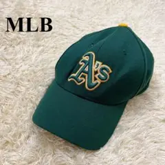 MLB アスレチックス　ベースボールキャップ　刺繍　古着