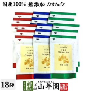 健康茶 国産100% 生姜茶 ジンジャーティー 2g×5パック×18袋セット 国産 送料無料