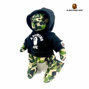 A BATHING/ア ベイシング APE ABC CAMO BEAR PLUSH DOLL 35CM 迷彩 ベアー 熊 ぬいぐるみ 人形 フィギュア