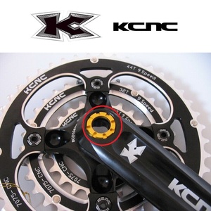 ◆ KCNC ◆ CRANK ARMS EXTRACTOR / M22 / GLD / クランクアーム エクストラクター クランクボルトキャップ 金 ⑪