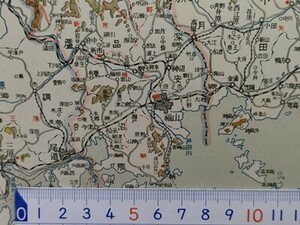 ma33【地図】兵庫県西部-中国地方 昭和25年（大阪営林局西部森林鉄道 淡路交通 出石鉄道 岩井町営軌道 法勝寺電鉄線 島根鉄道広瀬 立久恵線