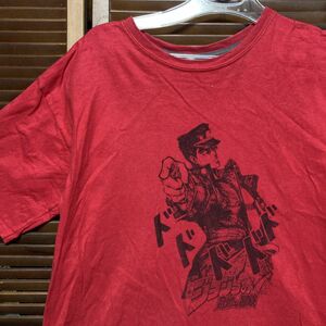 1スタ 再落無し ARiY 赤 アニメ Tシャツ ジョジョ 空条承太郎 キャラ 90s 00s ビンテージ アメリカ 古着 ベール 卸 仕入れ