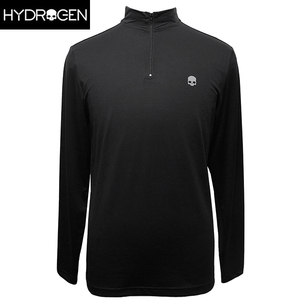 ハイドロゲン ゴルフ 長袖Ｔシャツ メンズ ロンＴ ハーフ ジップ サイズM HYDROGEN G00458 007 新品