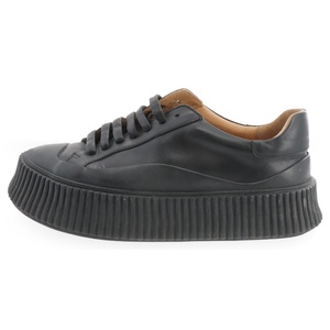 JIL SANDER ジルサンダー Low Top Sneakers ロートップスニーカー レザーローカットスニーカー ブラック レディース J32WS0018 P4833