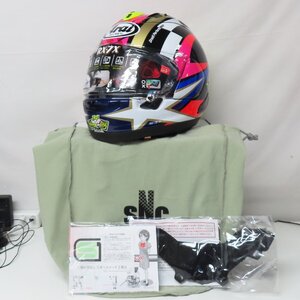 【1度のみ使用】【新品同様】【美品】Arai アライ RX-7X シュワンツ 30th フルフェイスヘルメット Mサイズ レーサー バイク 二輪 SCHWANTZ