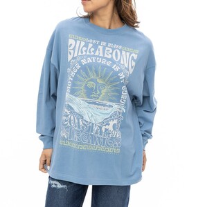 【SALE】★送料無料★2024秋冬 新品【BILLABONG/ビラボン】GRAPHIC LOOSE LS TEE ロンＴ BKQ0 レディースL BE014054