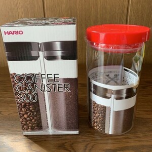 HARIO(ハリオ) コーヒーキャニスターL・1000ml 新品 レッド 未使用品 MCN-300R