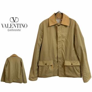 VALENTINO VINTAGE VALENTINO GARAVANI ヴァレンティノ ガラヴァーニ ヴィンテージ 70s ITALY製 襟コーデュロイ切替 ジャケット アーカイブ