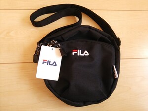 新品FILA*ショルダーバッグ*未使用フィラ*送料無料メンズ*鞄レディース*黒色ブラック