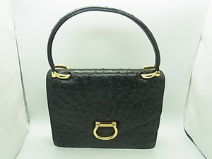 セリーヌ CELINE オーストリッチハンドバッグ 【中古】 【バッグ】