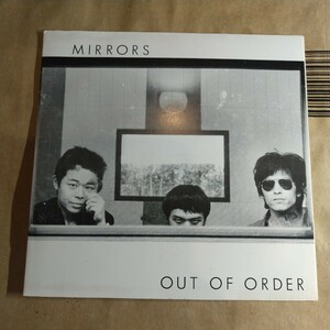 ミラーズ「out of order」邦EPレコード 1979年 オリジナル ★mirrors punk 東京ロッカーズ