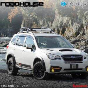 ROAD HOUSE AR4オーバーフェンダー 未塗装 STIフロントアンダースポイラー装着車用 ふちゴム:ブラック フォレスター SJ5/SJG KD-EX12001