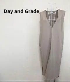 Day and Grade Vネック ノースリーブワンピース ジャンスカ