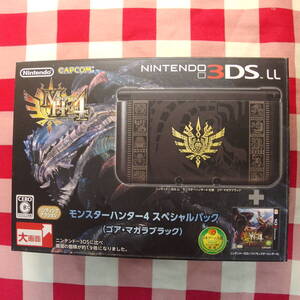 新品未使用 ニンテンドー3DS LL モンスターハンター4 スペシャルパック ゴア・マガラブラック SPRSKNCD 未通電 本体同梱版