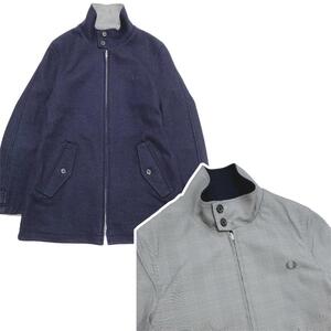 フレッドペリー FREDPERRY リバーシブル ハリントンコートXS