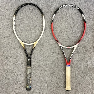 【まとめ出品】 2本 Wilson テニスラケット ソフトケース付 ウィルソン ガット無 中古品 ジャンク