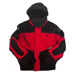 【 THE NORTH FACE/steeptech 】90年代 希少 Mサイズ 赤黒 ザ・ノース・フェイス ジャケット supremeコラボ元ネタ