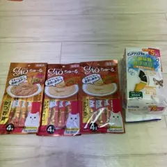 ちゅ〜るかつお節味、まぐろ&タラバカ二味 4本セット